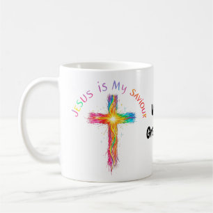 Jesus Är Min Frälsare En Trogen Påminnelse om Kärl Kaffemugg
