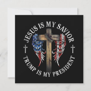 Jesus Är Min Frälsare Trump Är Min President 2024 Inbjudningar