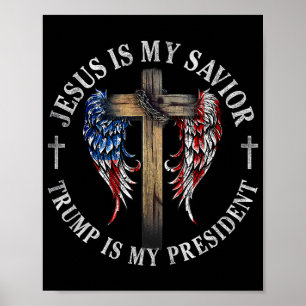Jesus Är Min Frälsare Trump Är Min President 2024 Poster