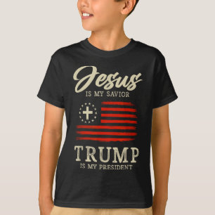 Jesus Är Min Frälsare Trump Är Min President 2024 T Shirt
