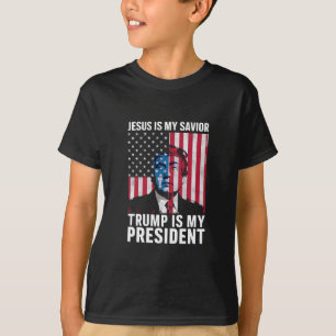 Jesus är min frälsare Trump är min president 2024 T Shirt
