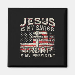 Jesus Är Min Frälsare Trump Är Min President Ameri Magnet