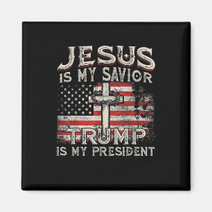 Jesus Är Min Frälsare Trump Är Min President Ameri Magnet