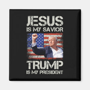 Jesus Är Min Frälsare Trump Är Min President Ameri Magnet
