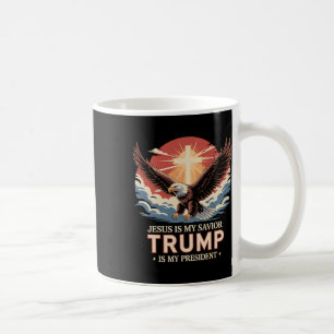 Jesus Är Min Frälsare Trump Är Min President Bibli Kaffemugg