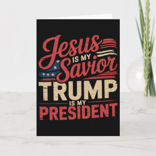 Jesus Är Min Frälsare Trump Är Min President Bibli Kort