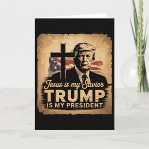 Jesus Är Min Frälsare Trump Är Min President Bibli Kort