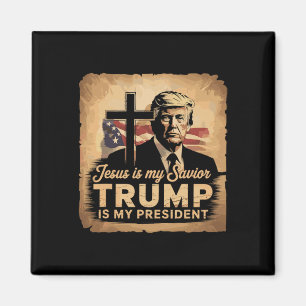 Jesus Är Min Frälsare Trump Är Min President Bibli Magnet