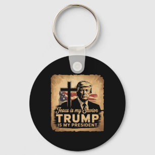 Jesus Är Min Frälsare Trump Är Min President Bibli Nyckelring
