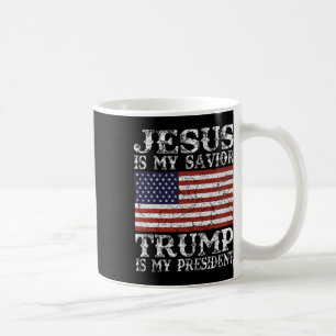 Jesus Är Min Frälsare Trump Är Min President Kaffemugg