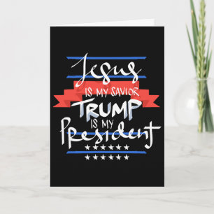 Jesus är min frälsare Trump är min president Patri Kort
