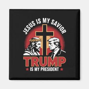 Jesus Är Min Frälsare Trump Är Min President Pro-t Magnet