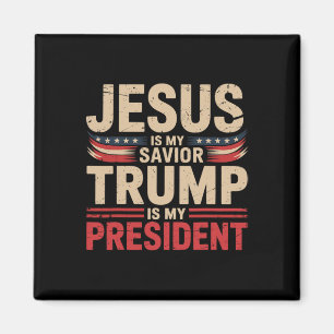 Jesus Är Min Frälsare Trump Är Min President Pro-t Magnet