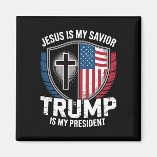 Jesus Är Min Frälsare Trump Är Min President Pro-t Magnet