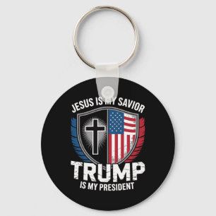Jesus Är Min Frälsare Trump Är Min President Pro-t Nyckelring