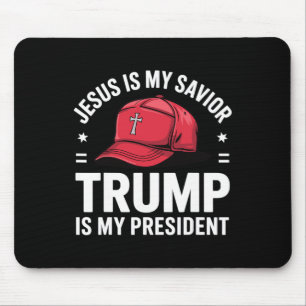Jesus Är Min Frälsare Trump Är Min President Relig Musmatta