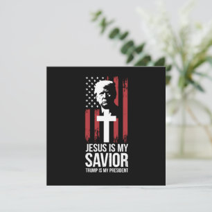 Jesus Är Min Frälsare Trump Är Min President Trump Inbjudningar