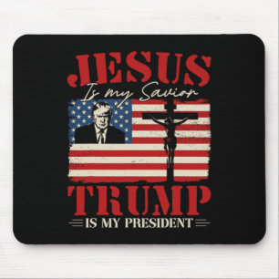 Jesus Är Min Frälsare Trump Är Min President Trump Musmatta