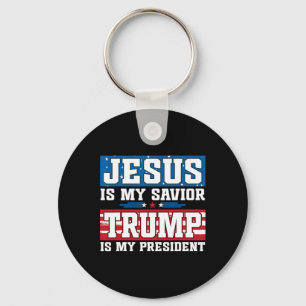 Jesus Är Min Frälsare Trump Är Min President Trump Nyckelring