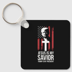 Jesus Är Min Frälsare Trump Är Min President Trump Nyckelring