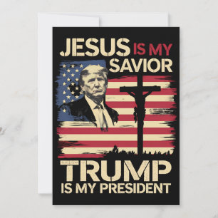 Jesus är min frälsare Trump är min president USA-f Inbjudningar