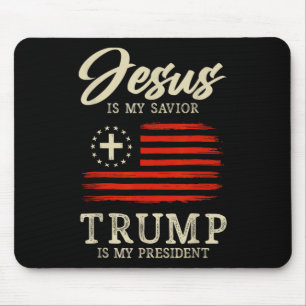 Jesus är min frälsare Trump är min president Usa f Musmatta