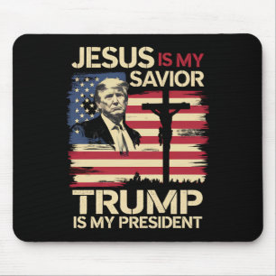 Jesus är min frälsare Trump är min president USA-f Musmatta