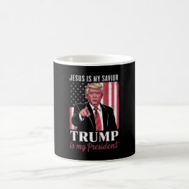Jesus Är Min Frälsare Trump Är Min President Val Kaffemugg