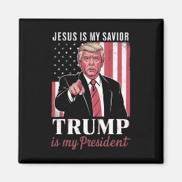Jesus Är Min Frälsare Trump Är Min President Val Magnet