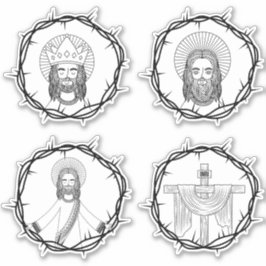 Jesus är min frälsningsetikett klistermärken