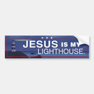 Jesus är min fyr Bumper Sticker Bildekal