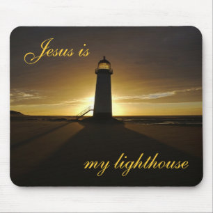 Jesus är min fyr musmatta