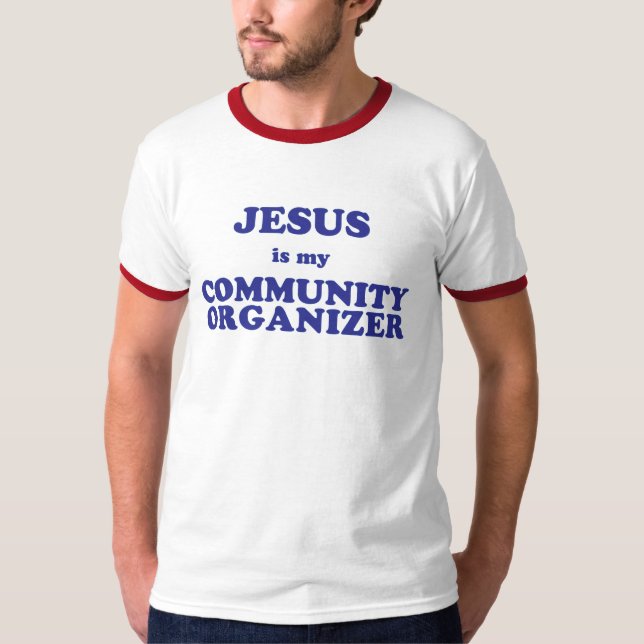 Jesus är min gemenskaporganisatör tee shirt (Framsida)