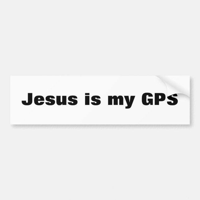 Jesus är min GPS Bildekal (Framsidan)