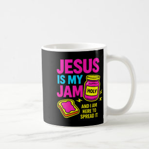 Jesus Är Min Grej Och Jag Är Här För Att Sprida Bi Kaffemugg