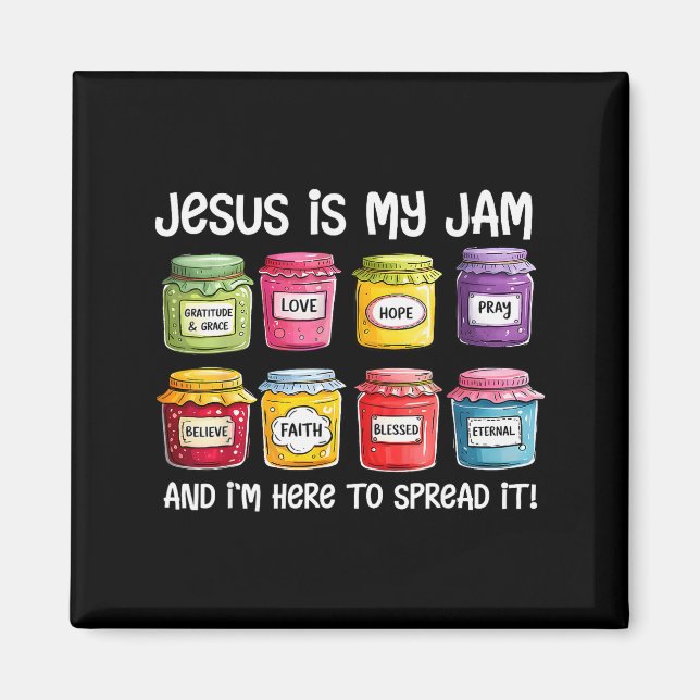 Jesus Är Min Grej Och Jag Är Här För Att Sprida Kr Magnet (Framsidan)