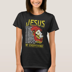 Jesus är min gud Kung, min herre, Lejon Kristus T Shirt