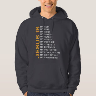Jesus är min gud Manar Hoodies Hoodie