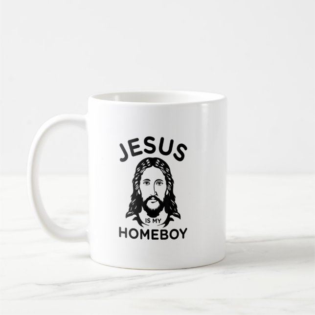 Jesus är min hempojke kaffemugg (Vänster)