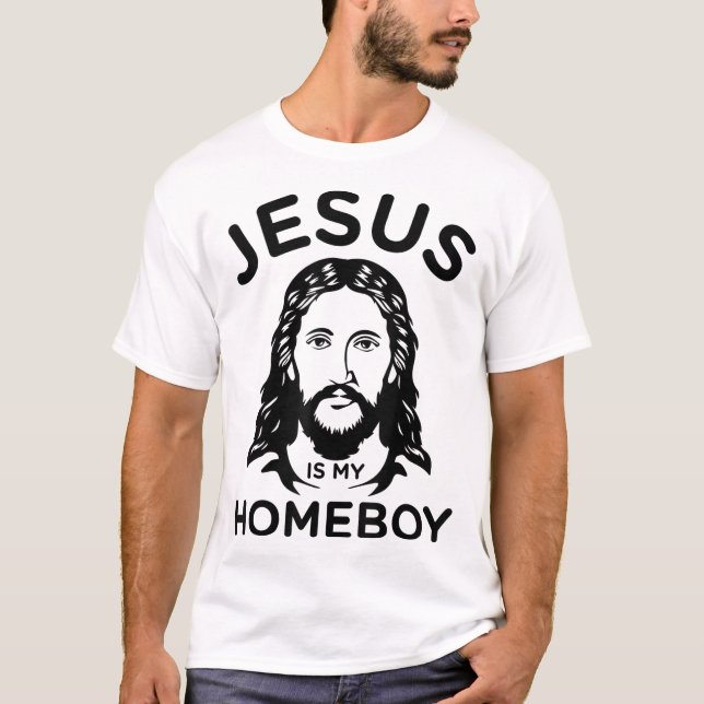 Jesus är min hempojke t shirt (Framsida)