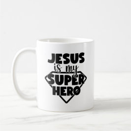Jesus är min Hero-kaffe Mugg
