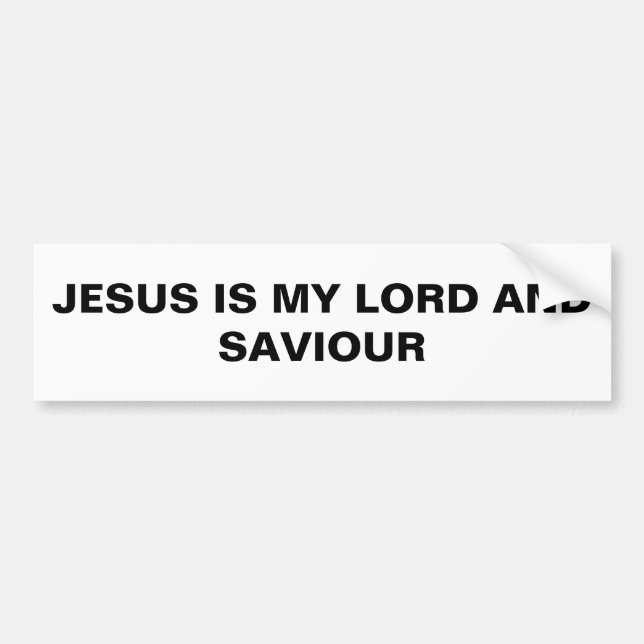 "Jesus är min herre och själ." Bildekal (Framsidan)