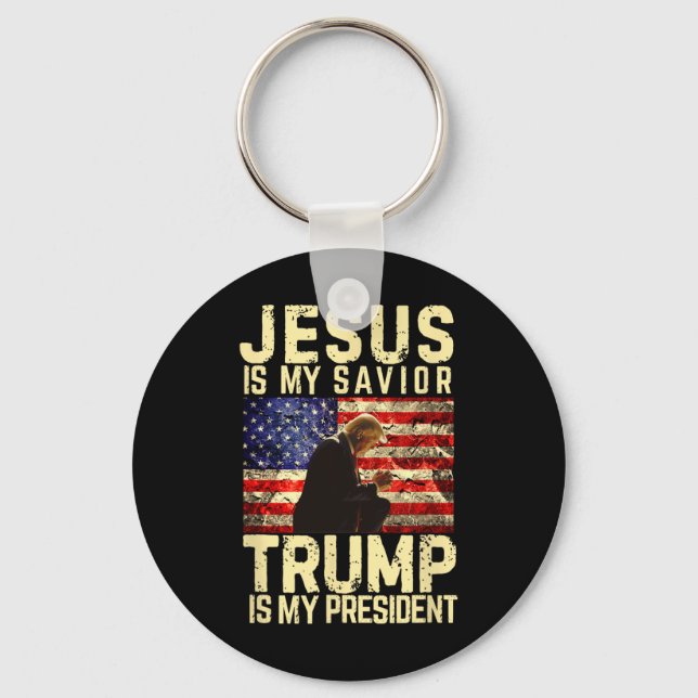 Jesus är min herre Savior Trump min Nyckelring (Framsida)