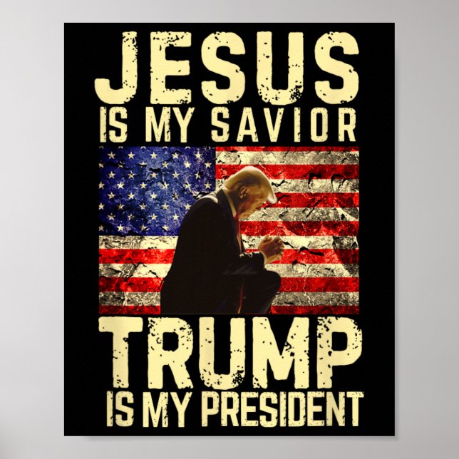 Jesus är min herre Savior Trump min Poster (Framsidan)
