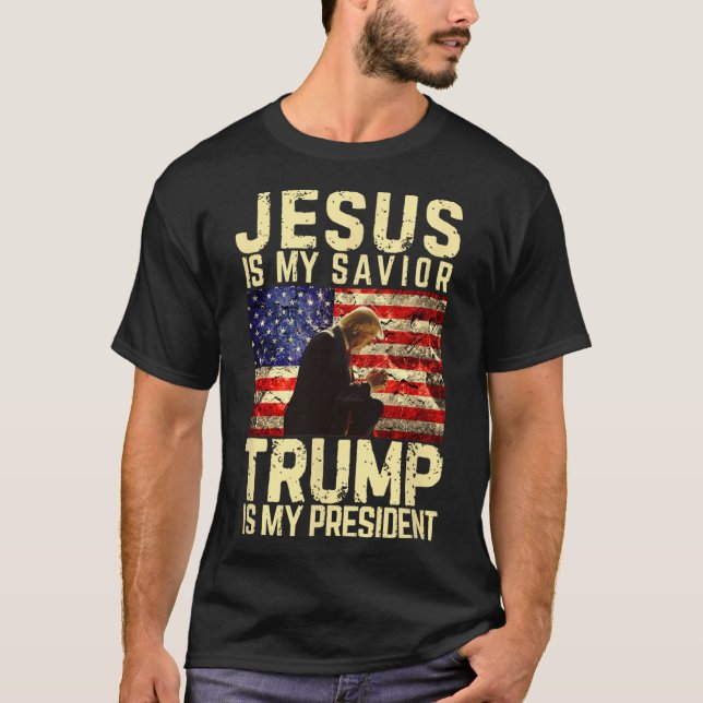 Jesus är min herre Savior Trump min T Shirt (Framsida)