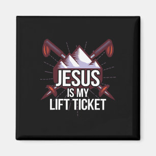 Jesus är min Hiss Biljett ski-kyrka som skickar kr Magnet