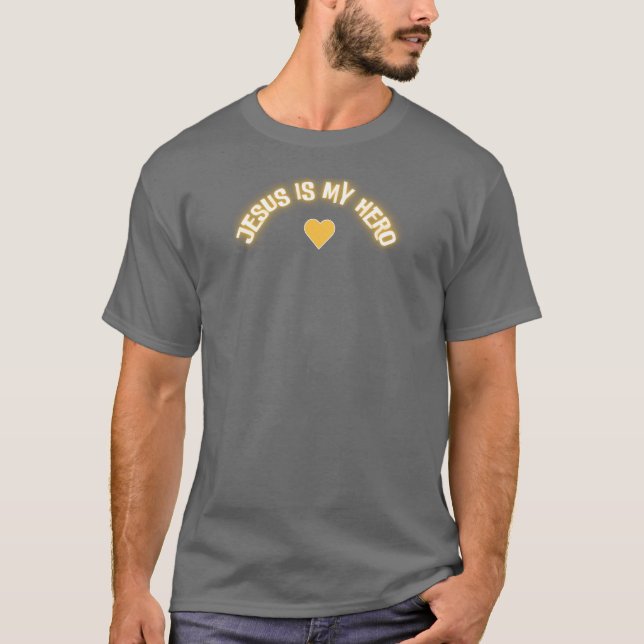 Jesus Är Min Hjälte ❤️ T Shirt (Framsida)