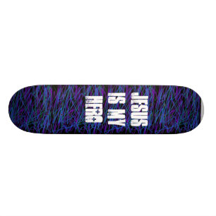 JESUS ÄR MIN HJÄLTEskateboard Old School Skateboard Bräda 18 Cm