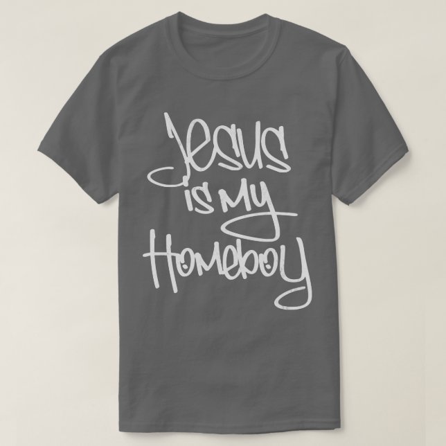 Jesus är min Homeboy 80-åring Retro T Shirt (Design framsida)