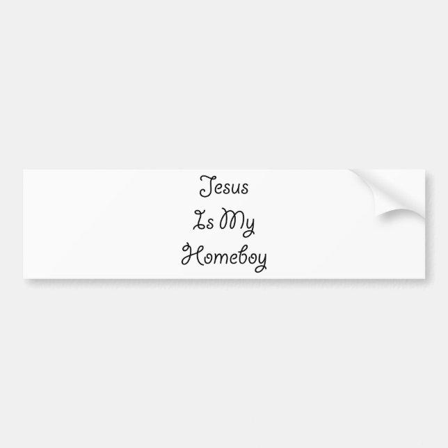 Jesus är min Homeboy Bildekal (Framsidan)